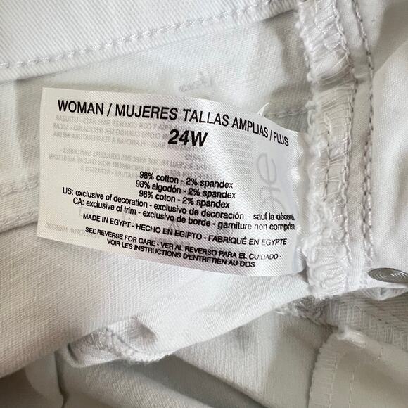 Gloria Vanderbilt Womens Amanda Jeans 24W White Cropped All Around Slimming - Picture 6 of 7